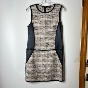 Theory Womens Dress Woven Silk Hemp Sleeveless Shift Size 4